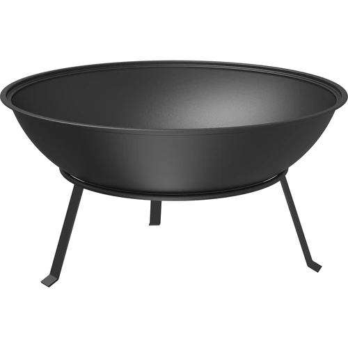 Zahradní ohniště s roštem, Ø55 cm, kulaté, mísa
