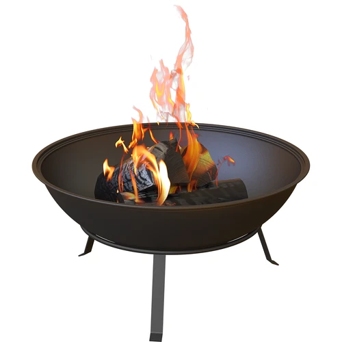 Zahradní ohniště s roštem, Ø55 cm, kulaté, mísa - 6