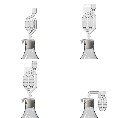 Zátka do balónu fi 37/41 mm s uzávěrem - 4