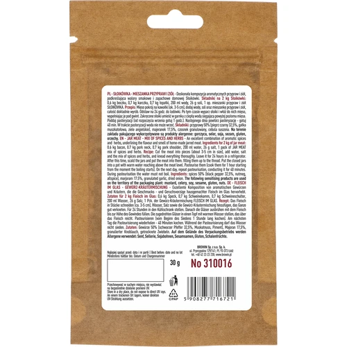 Zavařovací klobása - směs bylin a koření, 30 g - 2