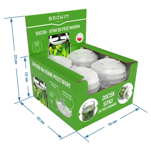 Závaží - sítko na zavařeniny, kvašené výrobky a ocet - do sklenic fi 100 - 10