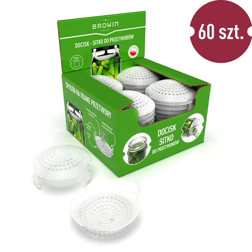 Závaží - sítko na zavařeniny, kvašené výrobky a ocet - do sklenic fi 82 - 9