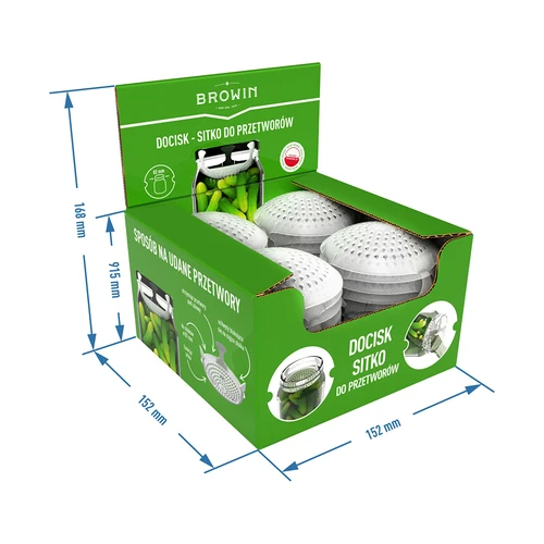 Závaží - sítko na zavařeniny, kvašené výrobky a ocet - do sklenic fi 82 - 10