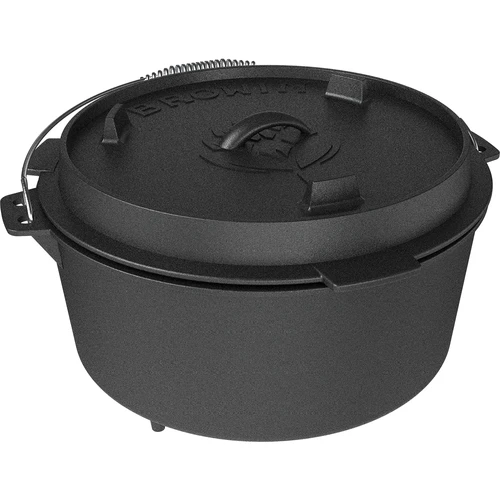 Závěsný litinový kotlík s pánví - 3