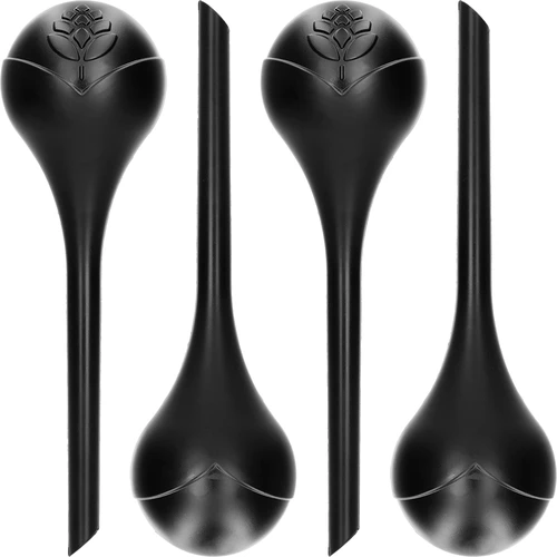 Zavlažovací koule pro rostliny, černé matné, 400 ml, 4 ks