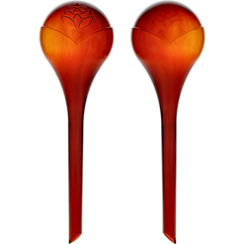 Zavlažovací koule pro rostliny, jantarové průhledné, 400 ml, 2 ks.