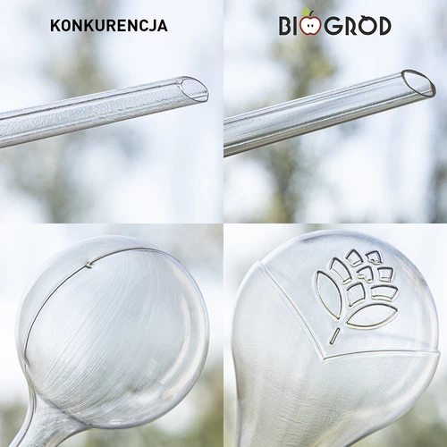 Zavlažovací koule pro rostliny, průhledné, 400 ml, 2 ks - 14