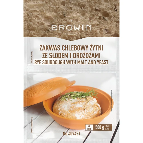 Žitný chlebový kvásek s droždím a sladem - 23g