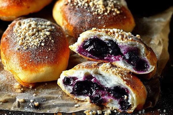 Domácí borůvkové buchty – měkké, nadýchané a plné borůvek!