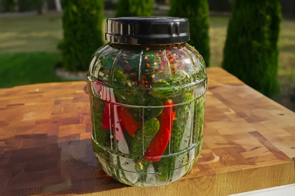 Kvašené okurky s chilli