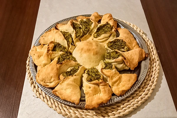 Kynutá hvězda se špenátem