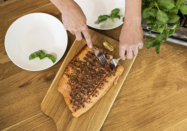 Losos uzený za tepla