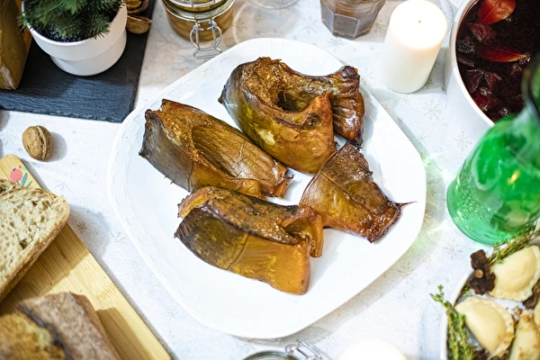 Štědrovečerní kapr, uzený