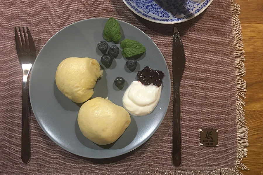 Browin Przepiśnik - Knedlíky na páře s kanadskými borůvkami