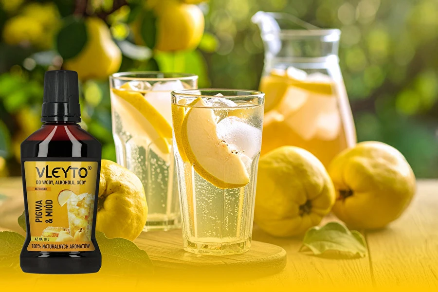 Browin Przepiśnik - Sparkling Pigwa - osvěžující nealkoholický drink s nádechem medu a kdoule